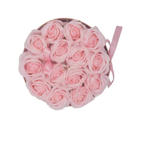 14 Pink Soap Roses-2