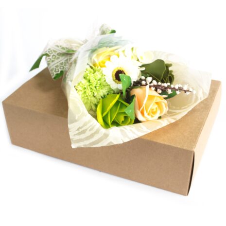 Green Soap Gift Box With Roses