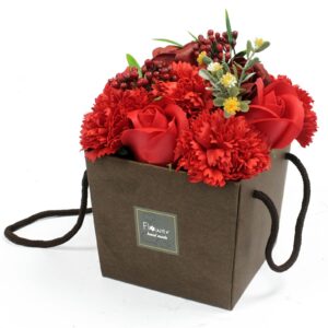 Savon Fleurs Rouges Cadeau-3