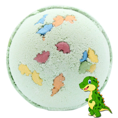 Bombas de baño de dinosaurios