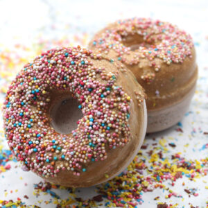 Bombas de baño de caramelo y donuts