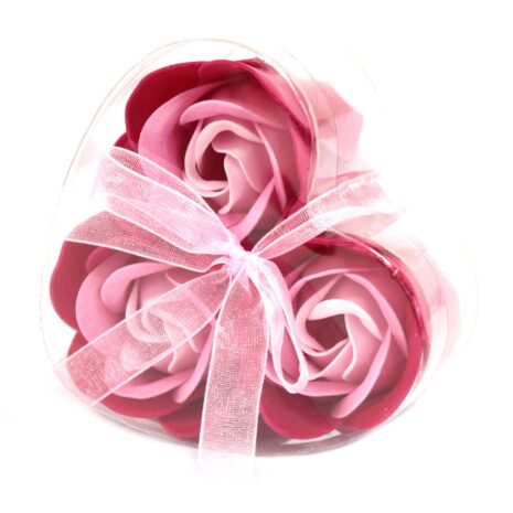 3 Pink Soap Roses