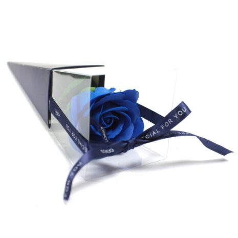 Blue Rose Soap Flowers