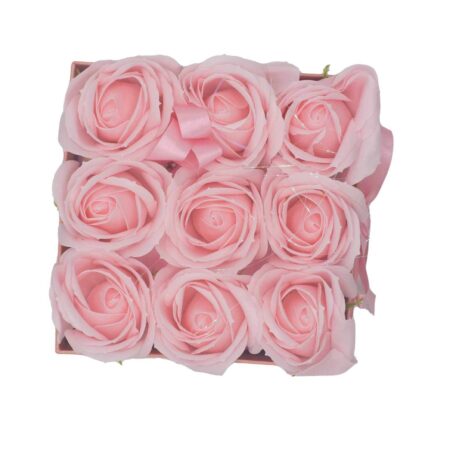 9 Pink Soap Roses-2