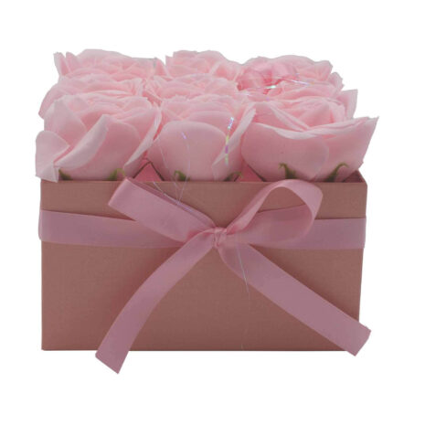 9 Pink Soap Roses-4