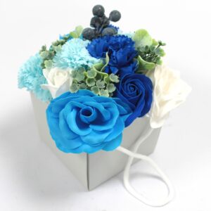 Regalos de jabón de flores azules