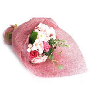 Pink Soap Flower Bouquet-2