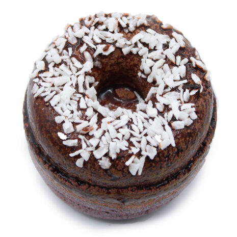 chocolate coconut donut bath bomb