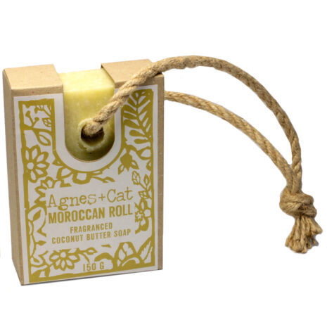 moroccan vegan soap on a rope