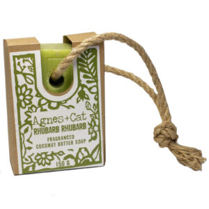 Rhubarb Vegan Soap On A Rope