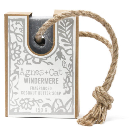 windermere vegan soap on a rope